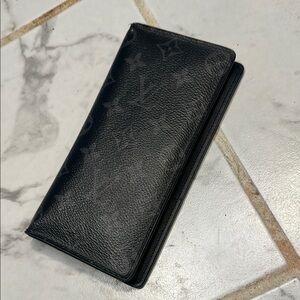Louis Vuitton Black Monogram Long Wallet